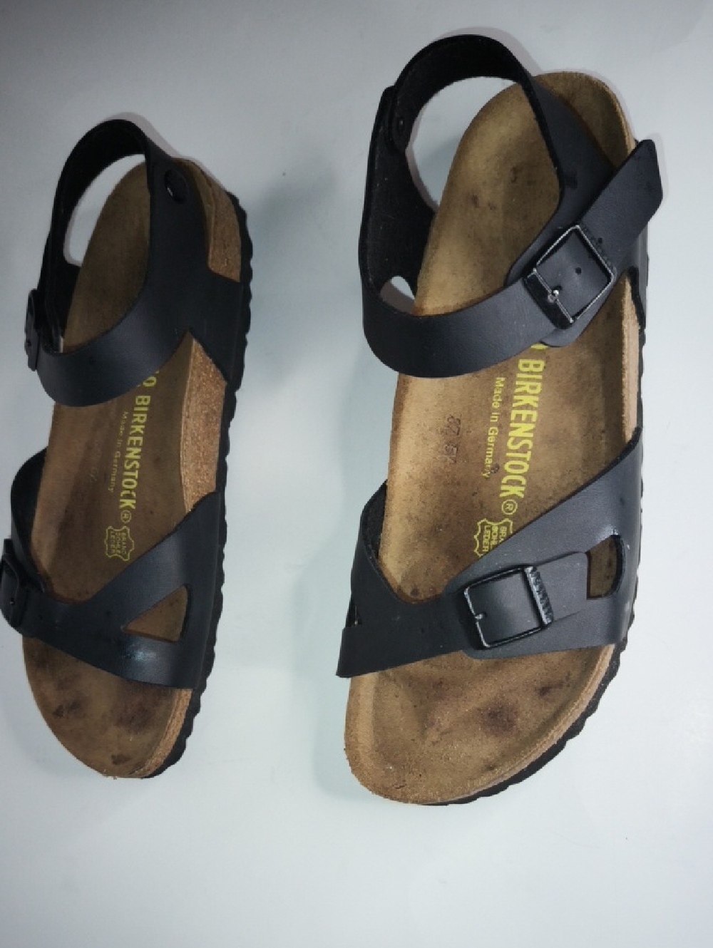 Birkenstock Rio Black Ladies 9, Men7 Unisex Sandals - Picture 5 of 10